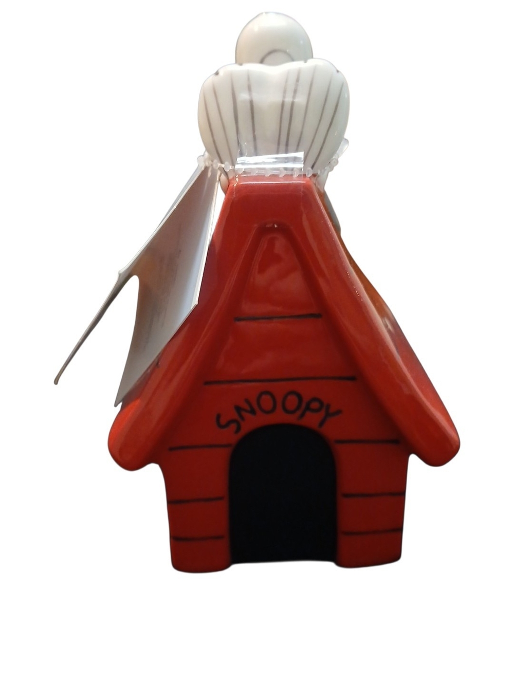 Peanuts Red and Black Snoopy Doghouse Ornament by Peanuts